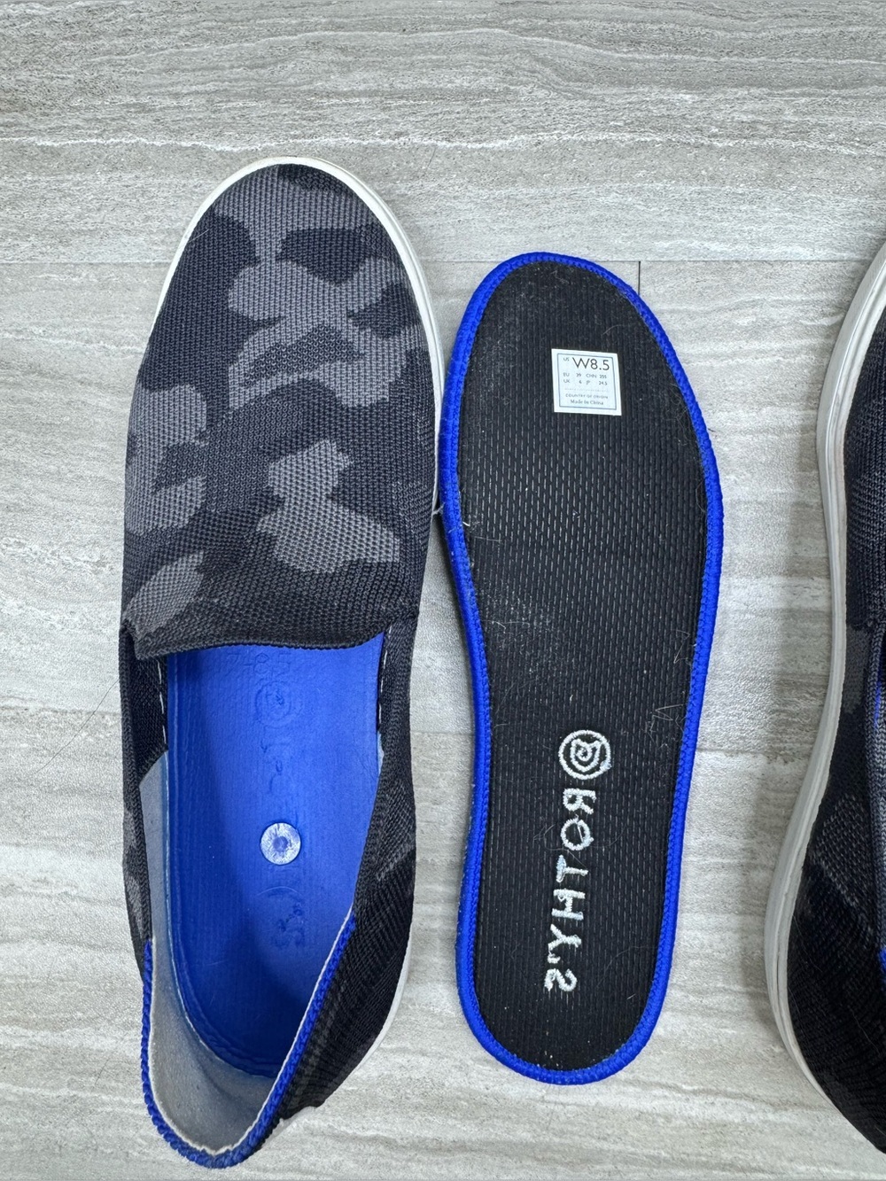 Rothy's The Original Slip-On Sneakers in Camouflage Womens 8.5 - Picture 7 of 12